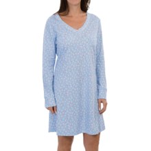 50%OFF 女子Nightshirts キャロルホックマン生け花ナイトシャツ - ロングスリーブ（プラスサイズ女性用） Carole Hochman Floral Arrangements Nightshirt - Long Sleeve (For Plus Size Women)画像